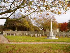 Commonwealth War Graves cross at Dyce Churchyard